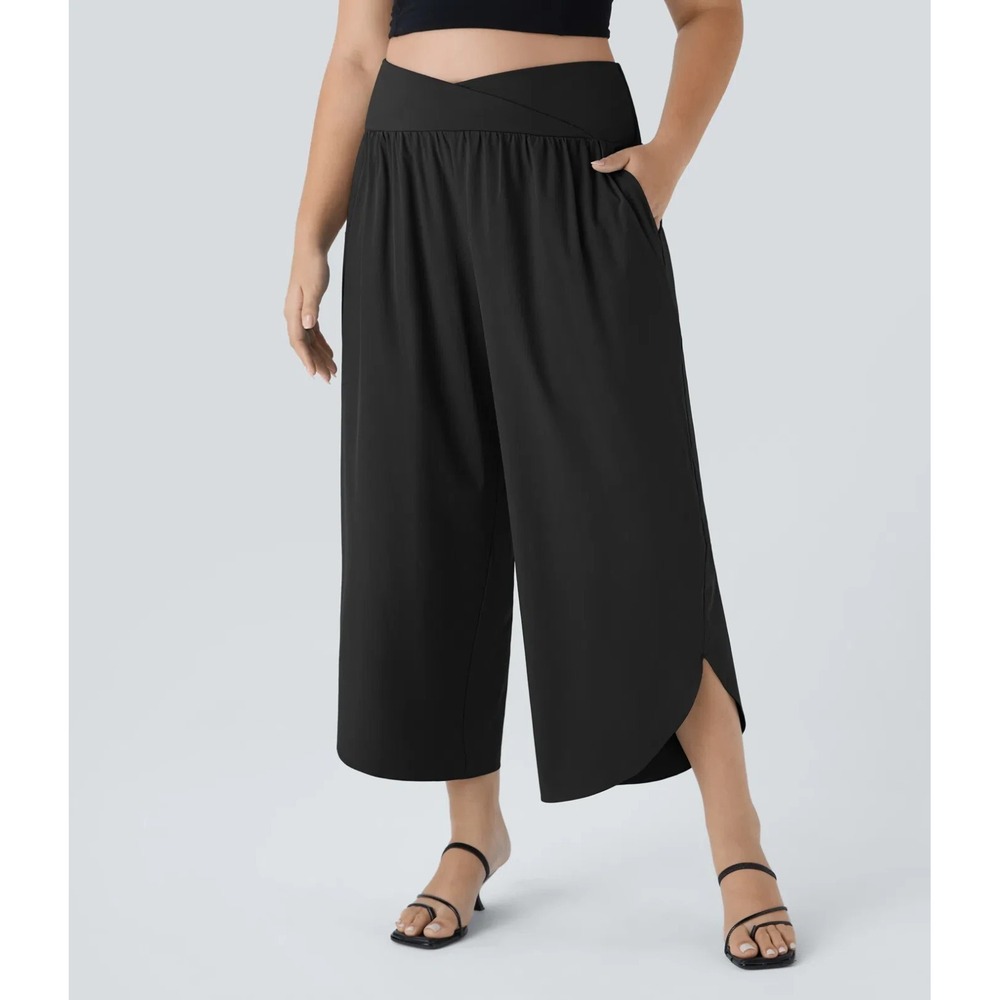 NWT Halara Breezeful High Waisted Crossover Pocket Quick Dry Plus Size 2X Pants - Picture 1 of 16